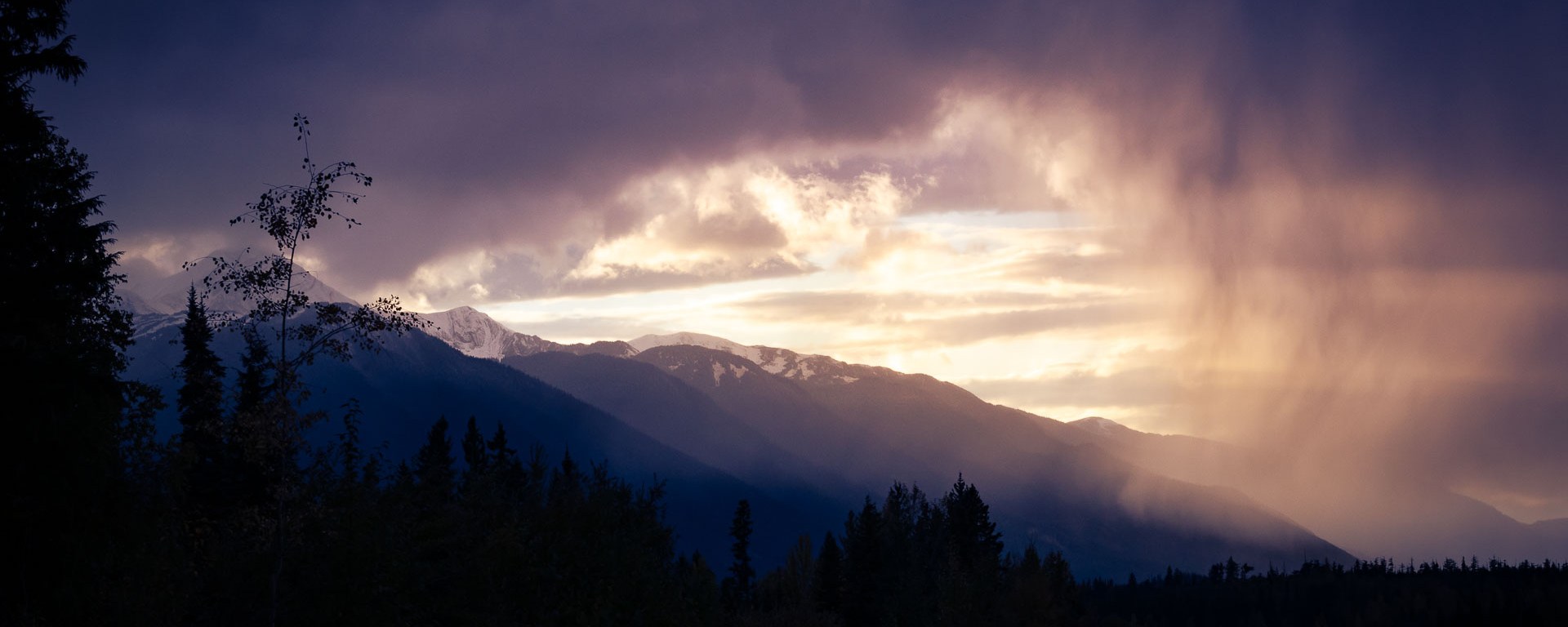 Sunsets Beyond the Mountain