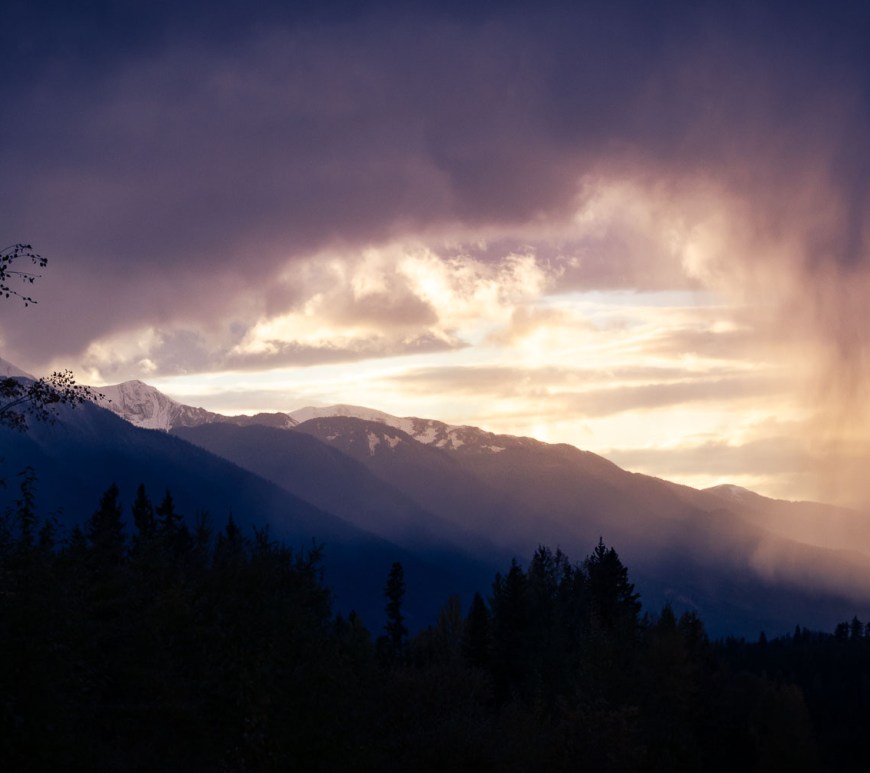 Sunsets Beyond the Mountain